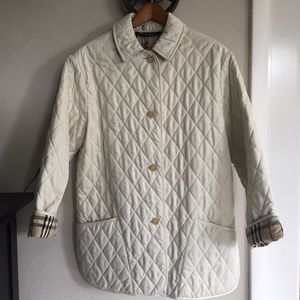 Burberry Barn Jacket White